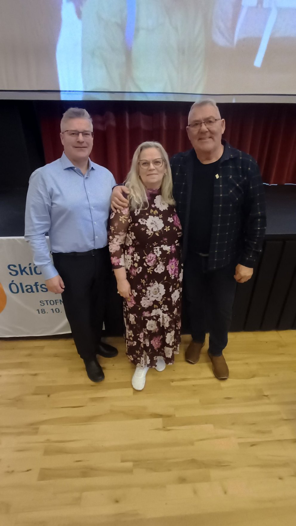 Sigurpáll Gunnarsson, Alda María Traustadóttir og Haukur Sigurðsson