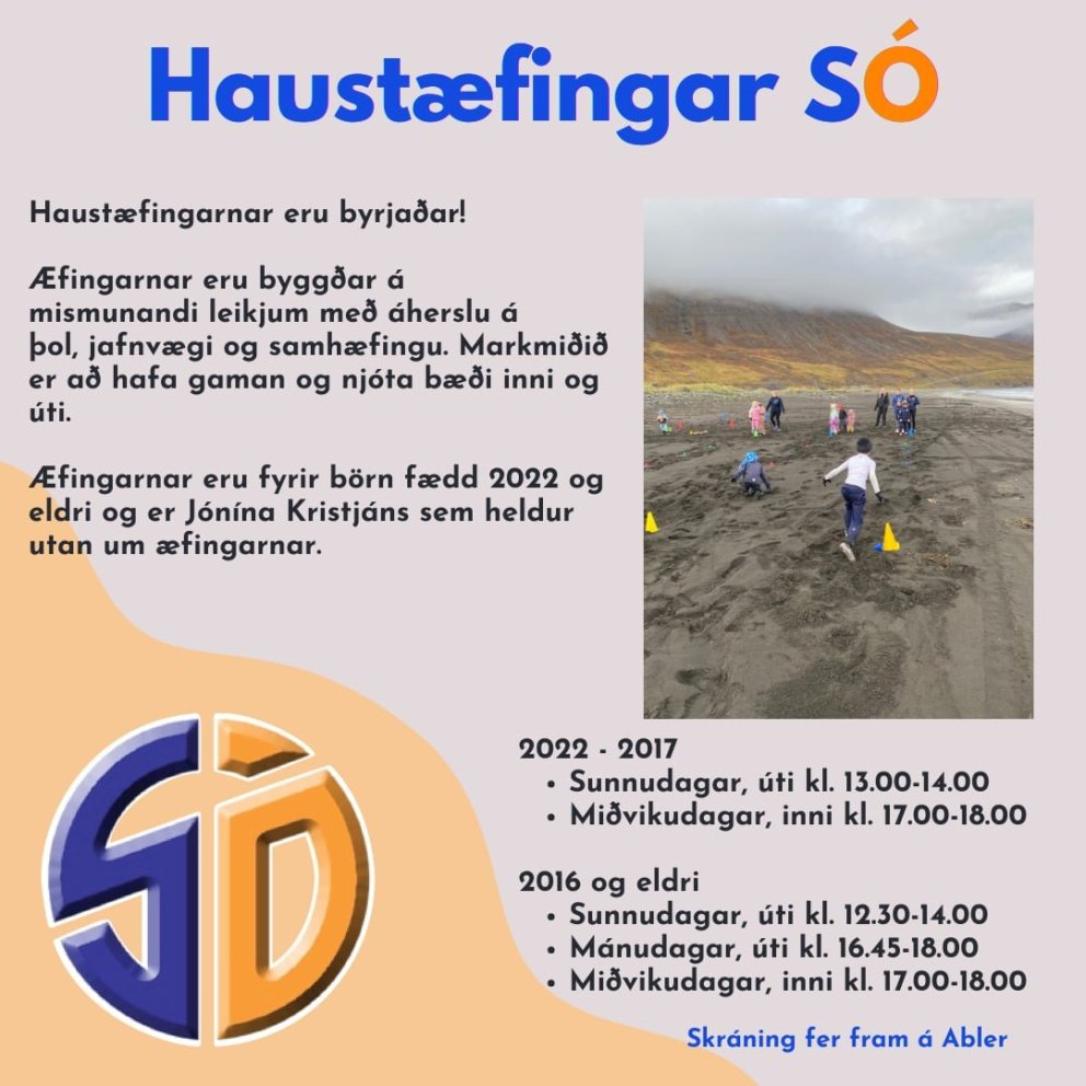 Opnar haustæfingar