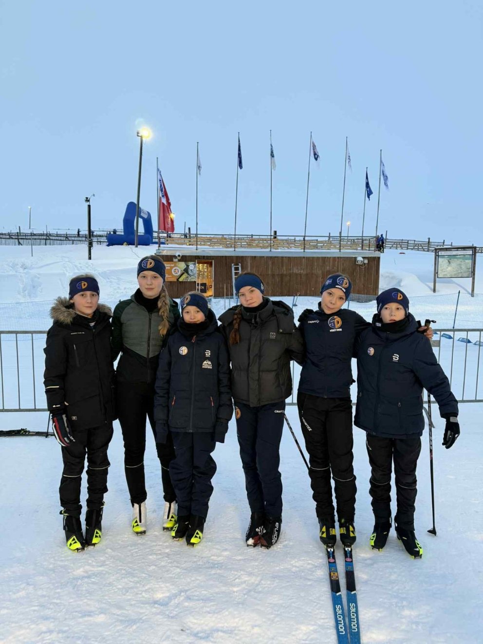 F.v. Kamilla, Björg, Adríana, Gréta, Þórey og Óli