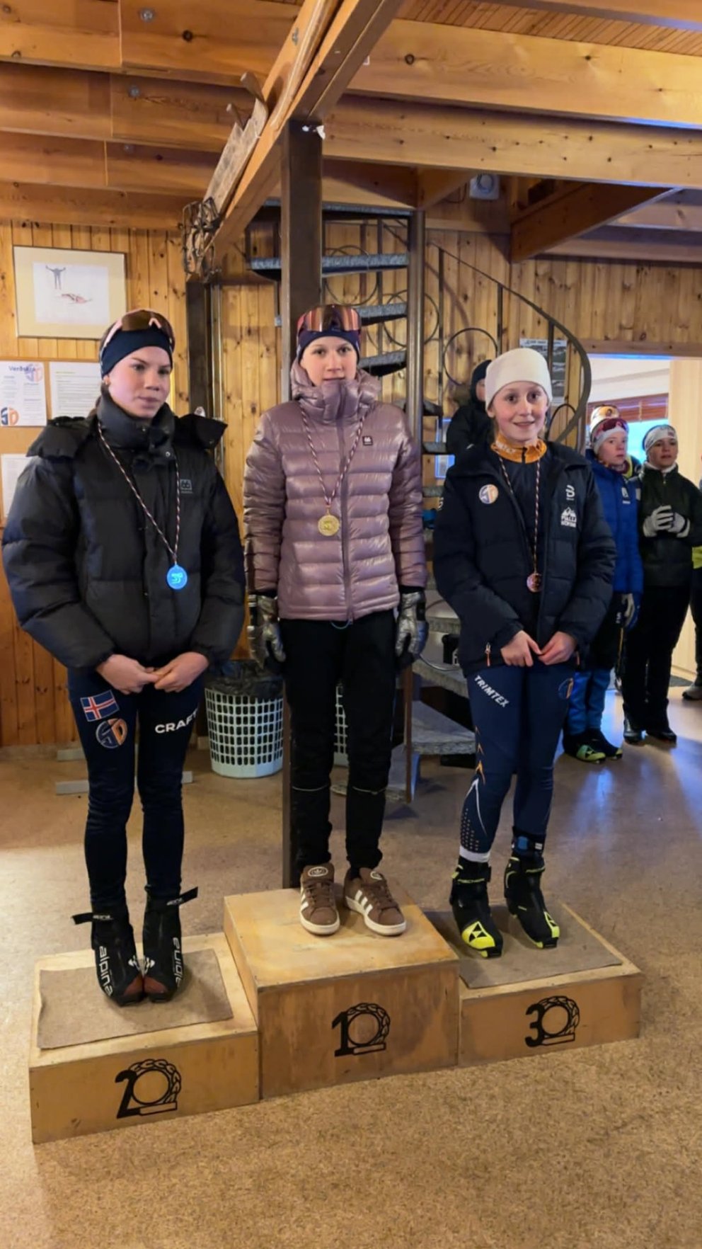 2. Gréta Mjöll, 1. Viktoría Rós, 3. Kamilla Maddý