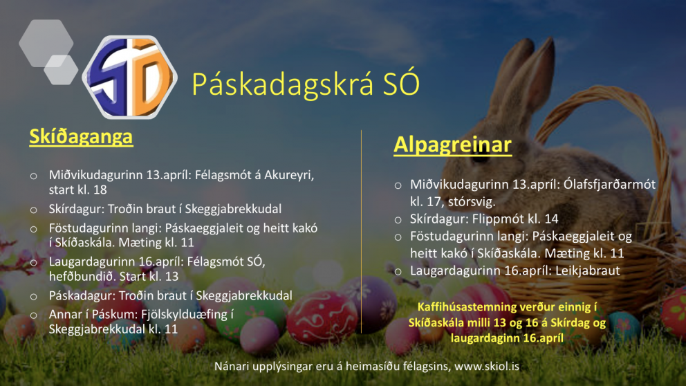 Stefnum á frábæra Páska
