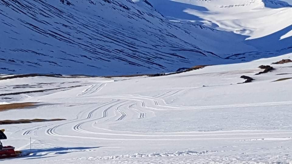 Golfvöllurinn í Skeggjabrekku, mynd tekin í gær.