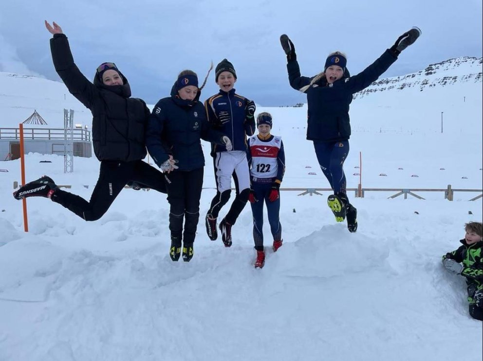 Stuð á krökkunum á Ísafirði