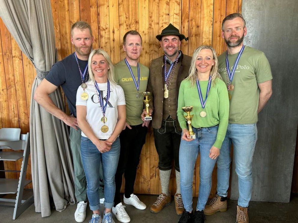 Hluti af SÓ-Elítunni, Hilmir, Björk, Heiðar, Helgi, Magnea og Þorvaldur.