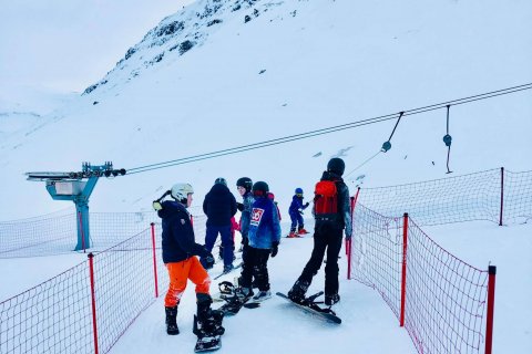 Snjóbrettaæfingar komnar af stað