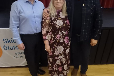 Sigurpáll Gunnarsson, Alda María Traustadóttir og Haukur Sigurðsson