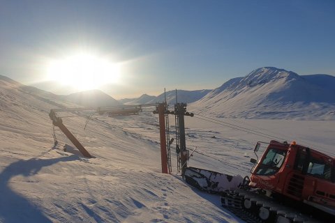 Mynd tekin fyrir nokkrum dögum