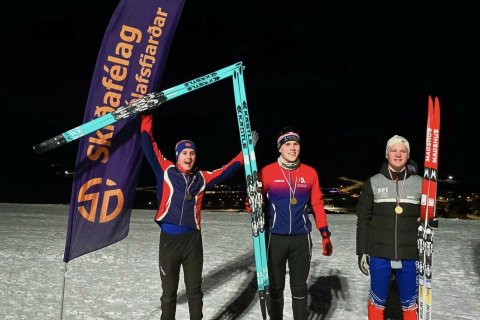 Einar og María sigruðu 10km gönguna