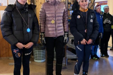 2. Gréta Mjöll, 1. Viktoría Rós, 3. Kamilla Maddý